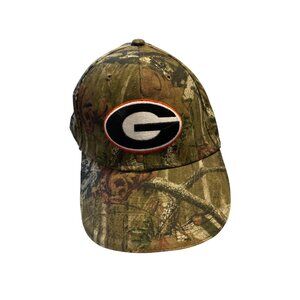 Camo Baseball Cap With Georgia Bulldogs Logo By OC Sports College